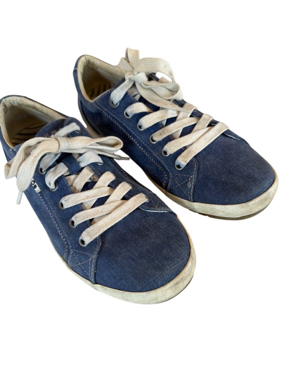 Women's 10 Taos Star Blue Denim Casual Comfort Lace Up Sneakers Shoes EU41